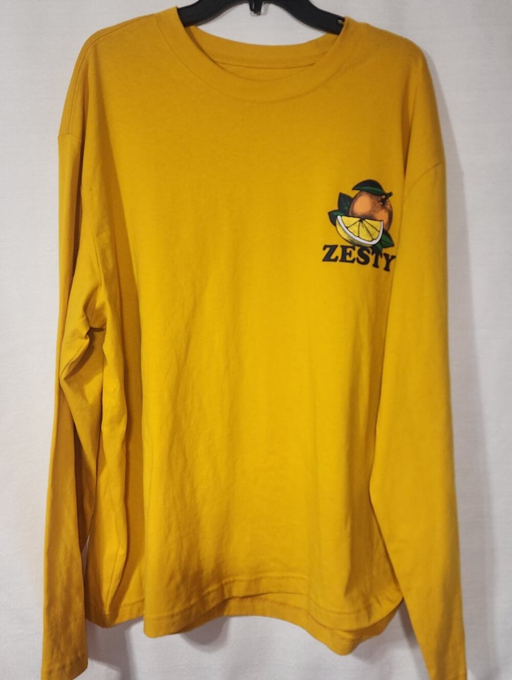 Zesty orange men's long sleeve shirt Size XXL by original use